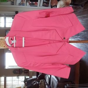 White House Black Market Coral 3/4 sleeve jacket